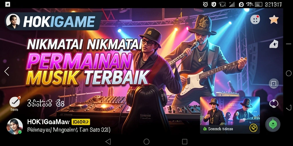 Menampilkan gameplay HOKIGAME yang seru dan interaktif.