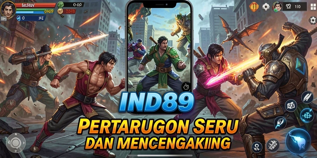 Tampilan seru dari gameplay Fighting penuh aksi.