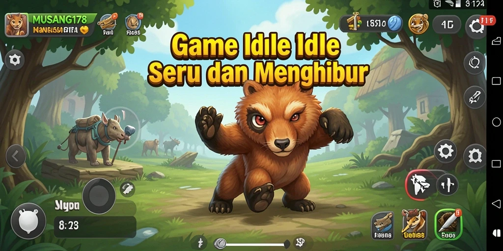 Tangkapan layar MUSANG178 yang menampilkan gameplay Idle yang memikat.