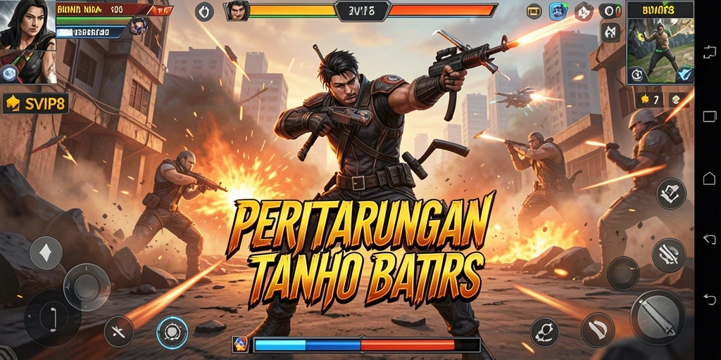 Tampilan menarik dari gameplay Aksi di SVIP8.