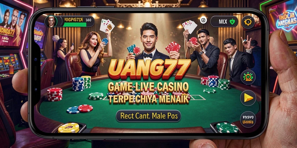 Gambaran gameplay Live Casino yang seru dan interaktif di UANG77.